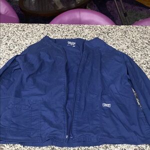 Scrub jacket Blue Zip-Up Jacket